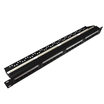 Patch panel 24-port UTP6 1U 19" z półką