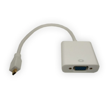 Konwerter microHDMI wtyk na VGA gniazdo na kablu b
