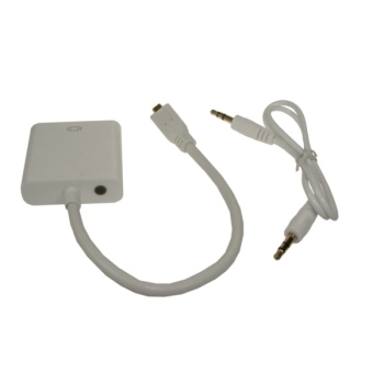 Konwerter micro HDMI wtyk na VGA gniazdo + audio
