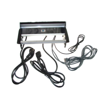 Power port biurkowy 2*gn.zasila rj45*2 VGA USB*2