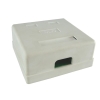 Puszka natynkowa cat5e 2x RJ-45 UTP zatrzaskowa