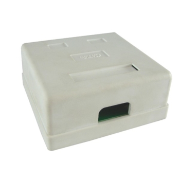 Puszka natynkowa cat5e 2x RJ-45 UTP zatrzaskowa