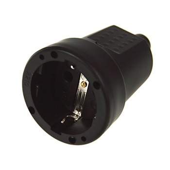 Gniazdo zasilające 230V Uni-Shuko na kabel gumowe