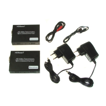 HDMI Extender 100m po skrętce 1xCat5e/6 HDBase-T