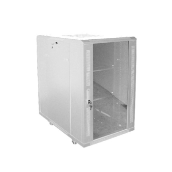 Szafa 19" stojąca 15U 600x600 BETA RAL7035 szkło