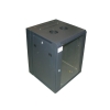 Szafa 19" wisząca KERN 15U 600x600 RAL9004 szkło