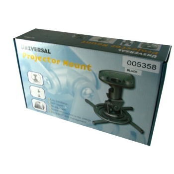 Uchwyt projektora sufitowy 15kg z przegubem czarny