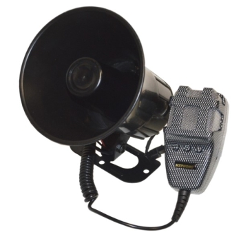 Syrena alarmowa 3-tonowa z mikrofonem 12V 20W