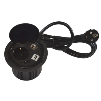 Power port Cadmus 1*Gn zasila 1*USB 1*RJ45
