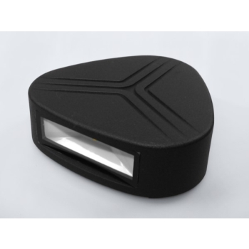 Oprawa elewacyjna LED Sebbe  3Wx2 WW czarna IP54