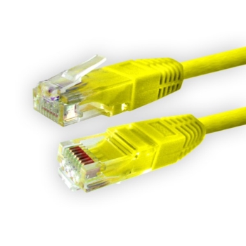 Kabel patchcord UTP6  1,0m żółty