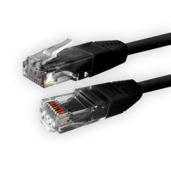 Kabel patchcord UTP6  1,0m czarny