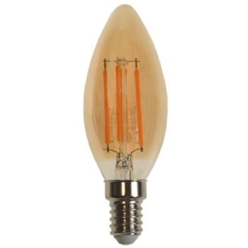Żarówka LED Filament A C35 E14 4W  2200K gold