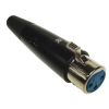 Gniazdo XLR 3p metal czarne