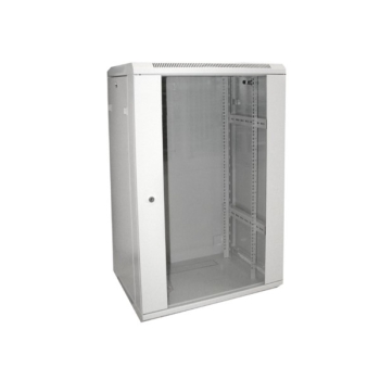 Szafa 19" stojąca 24U 600x600 BETA RAL7035 szkło-