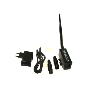 Receiver wireless DMX512 2,4GHz zasięg 500m