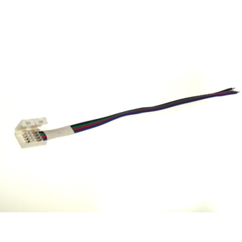Złączka led 10mm RGB na kablu jednostronna samozac