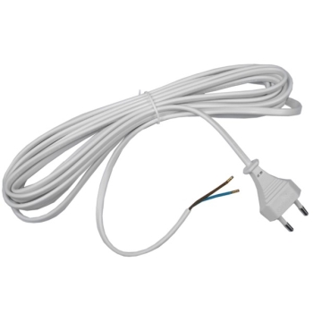 Kabel zasilający AC atestowany montażowy 5m biały