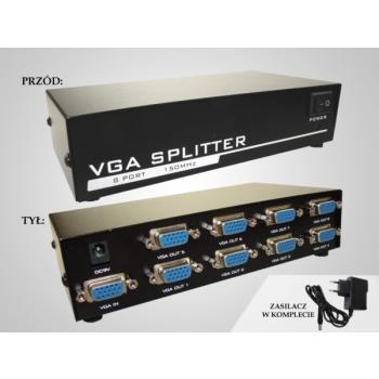 Rozgałęźnik VGA 1/8  150MHz