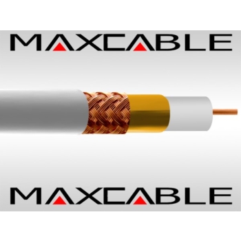 Przewód RG6U 1,02Cu oplot Cu folia Cu  MAXCABLE