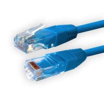 Kabel patchcord UTP6  0,5m niebieski
