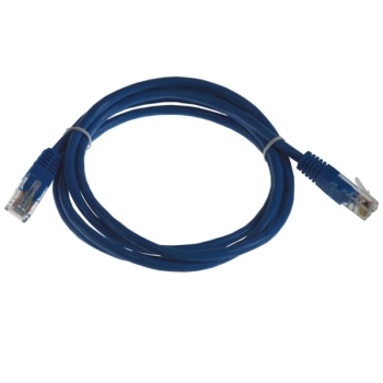 Kabel patchcord UTP5  1,5m niebieski