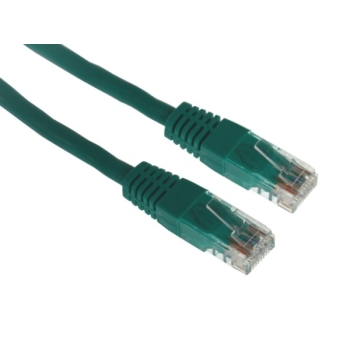 Kabel patchcord UTP5  1,0m zielony