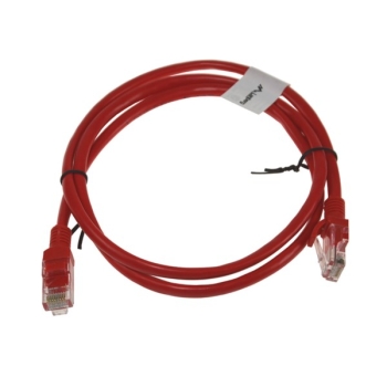 Kabel patchcord UTP5  1,0m czerwony
