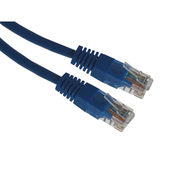 Kabel patchcord UTP5  1,0m niebieski