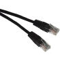 Kabel patchcord UTP5  0,5m czarny