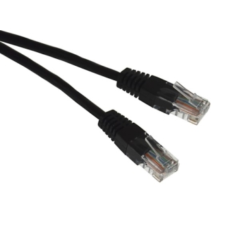 Kabel patchcord UTP5  0,5m czarny