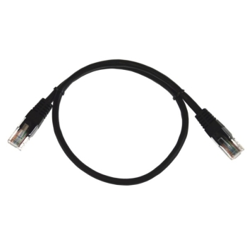 Kabel patchcord UTP5  0,5m czarny