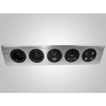 Media port Cova  2*230V  1*USB 1*HDMI 1*VGA 1*RJ45