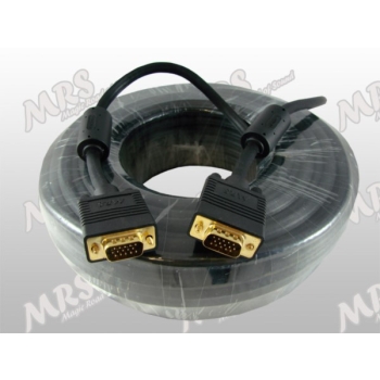 Kabel VGA 20m MRS-166 złocony z filtrem