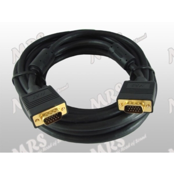 Kabel VGA  5,0m MRS-140  złocony z filtrem