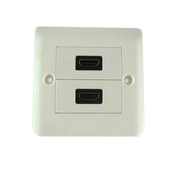 Gniazdo 2*HDMI podtynkowe typ europejski