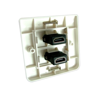 Gniazdo 2*HDMI podtynkowe typ europejski