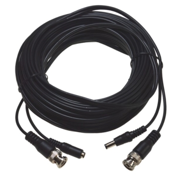 Kabel BNC(wtyk-wtyk)+DC 2,1/5,5(wtyk-gniazdo) 15m