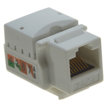 Gniazdo keystone RJ45 kat.6  nieekranowane Krone