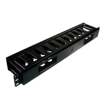 Organizator kabli 1U 12 uchwytów plastik-