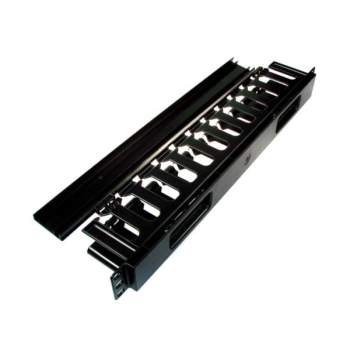 Organizator kabli 1U 12 uchwytów plastik-