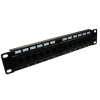Patch panel 12-port UTP6 1U 10" złącza krone