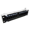 Patch panel 12-port UTP6 1U 10" złącza krone naści