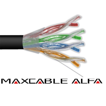 Przewód UTP5E drut Cu  +żel MAXCABLE ALFA