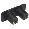 Ładowarka samochodowa montażowa 2x USB 12/24V 5V/1