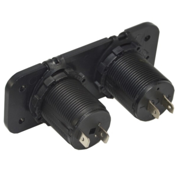Ładowarka samochodowa montażowa 2x USB 12/24V 5V/1