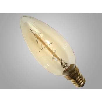 Żarówka węglowa Sabern C35 40W E14 Z shape