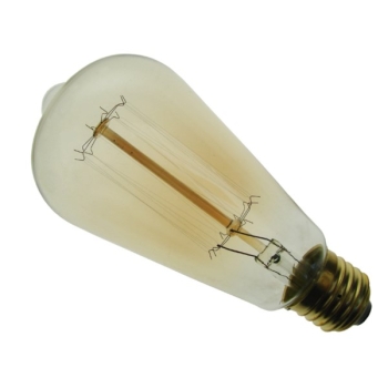 Żarówka węglowa Seleby ST64 40W E27 lantern