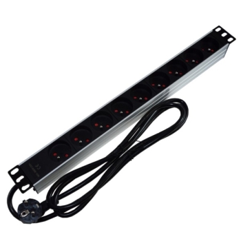 Listwa zasilająca 1U 19" 9 gniazd