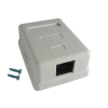 Puszka natynkowa cat5e 1x RJ-45 UTP zatrzaskowa
